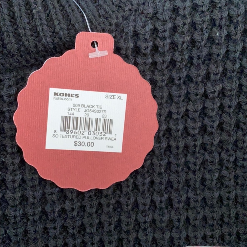 So brand black knit sweater size XL - Picture 4 of 4